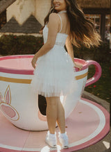 A-Line Sleeveless Short/Mini Tulle Homecoming Dresses