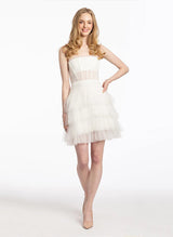 A-Line Sleeveless Short/Mini Tulle Homecoming Dresses