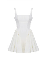 A-Line Square Neckline Sleeveless Short/Mini Homecoming Dresses With Bow(s)