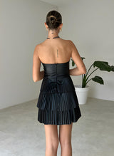 A-Line Sweetheart Sleeveless Short/Mini Homecoming Dresses With Pleated