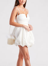 A-Line Sweetheart Sleeveless Short/Mini Satin Homecoming Dresses