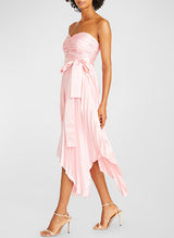 A-Line Sweetheart Satin Homecoming Dresses With Bow(s)