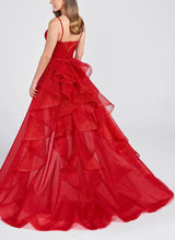 Sheath/Column Square Neckline Detachable Tulle Homecoming Dresses