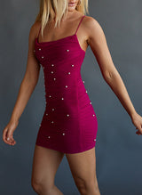 Sheath/Column Short/Mini Homecoming Dresses With Beading