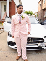 Glamorous 2 Pieces Shawl Label Prom Men Suits One Button Prom Tuxedo