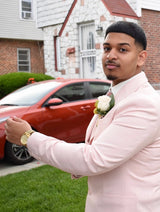 Glamorous 2 Pieces Shawl Label Prom Men Suits One Button Prom Tuxedo