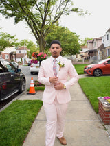 Glamorous 2 Pieces Shawl Label Prom Men Suits One Button Prom Tuxedo