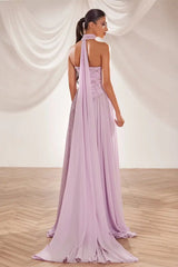 Classy Strapless Sleeveless Chiffon Evening Dresses A-Line Beads With Pleats Zipper