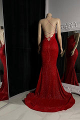 Dreamy Burgundy Halter V-Neck Sleeveless Mermaid Wedding Dresses High Split With Criss-Cross Back
