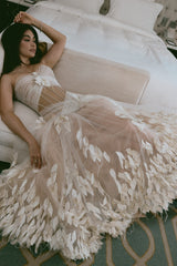 Timeless Sweetheart Strapless Sleeveless Tulle Evening Dresses A-Line With Lace-Up Back