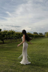 Timeless Sweetheart Spaghetti-Straps Sleeveless Mermaid Evening Dresses Sheath With Zipper