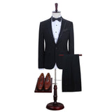 Amazing Black One Button New Arrival Men Suits Online-Dbrbridal