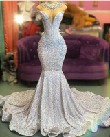 Amazing Mermaid Long Evening Prom Dress On Sale Sequins-Dbrbridal