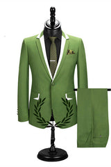 Amazing Slim Fit Notched Lapel Men's Prom Suits-Dbrbridal