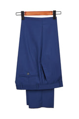 Amazing Velvet Shawl Lapel Royal Blue One Button Men's Formal Prom Suit Wedding Tuxedos Online-Dbrbridal