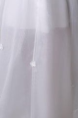 Asymmetrical Organza Wedding Dress High Low A-Line With Lace Beading Flower Exclusive-Dbrbridal