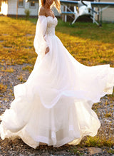 Ball-Gown Elegant Sweetheart Wedding Dress Beaded Appliques Lace-Dbrbridal