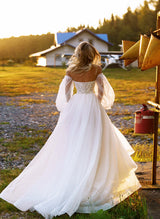 Ball-Gown Elegant Sweetheart Wedding Dress Beaded Appliques Lace-Dbrbridal