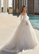 Ball-Gown Lace Long Sleeves Wedding Dresses Featuring Elegant Sweetheart-Dbrbridal