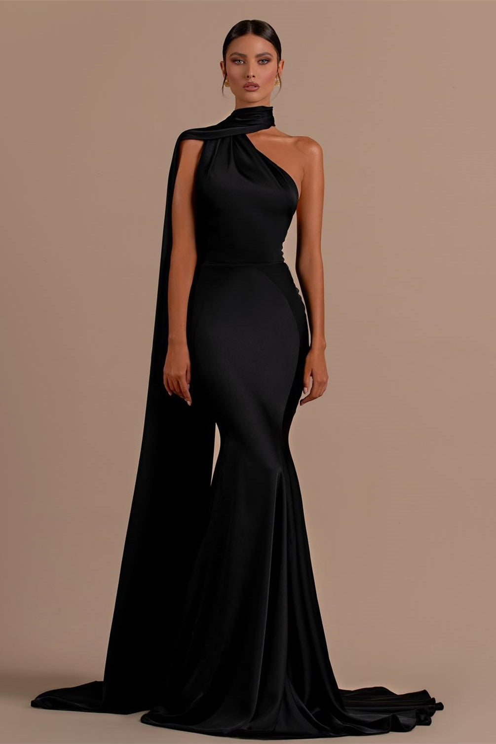 Black High Neck Mermaid Prom Dress with Open Back Dbrbridal Black High Neck Mermaid Prom Dress with Open Back Dbrbridal