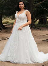 Bohemian V-Neck Bridal Gown Featuring Illusion Back-Dbrbridal