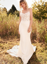 Boho Garden Wedding Dresses Court Train-Dbrbridal
