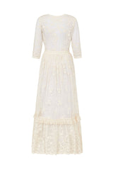 Boho Wedding Dress Suit Chic V-Neck Long Lace Multilayer Bridal Gown Dress And Outfit-Dbrbridal