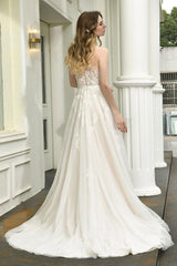 Bridal Dress One Shoulder Sleeveless Buttons Bridal Gowns With Train-Dbrbridal