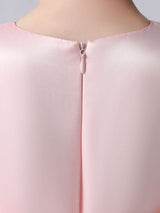 Champagne Color Jewel Neck Sleeveless Flowers Kids Party Dresses Princess Dress-Dbrbridal