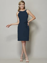 Classy Sleeveless Short Chiffon Bridesmaid Dresses-Dbrbridal