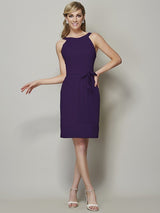 Classy Sleeveless Short Chiffon Bridesmaid Dresses-Dbrbridal