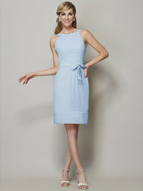 Classy Sleeveless Short Chiffon Bridesmaid Dresses-Dbrbridal