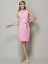 Classy Sleeveless Short Chiffon Bridesmaid Dresses-Dbrbridal
