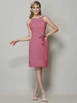 Classy Sleeveless Short Chiffon Bridesmaid Dresses-Dbrbridal