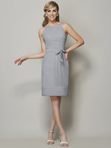 Classy Sleeveless Short Chiffon Bridesmaid Dresses-Dbrbridal