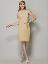 Classy Sleeveless Short Chiffon Bridesmaid Dresses-Dbrbridal