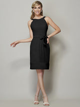 Classy Sleeveless Short Chiffon Bridesmaid Dresses-Dbrbridal