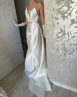 Classy V-neck Sleeveless Evening Party Gowns-Dbrbridal