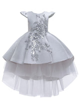 Cute Jewel Neck Sleeveless Bows Kids Party Dresses-Dbrbridal