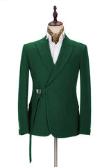 Elegant Green Slim Fit Fashion Men Suits Online for Prom-Dbrbridal