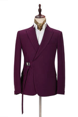 Elegant New Arrival Peaked Lapel Two-Pieces Men Suits-Dbrbridal
