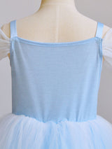 Elsa Square Neck Sleeveless Lace Kids Party Dresses-Dbrbridal