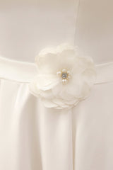 Exclusive Short Wedding Dresses Satin 1950s Retro Bridal Queen Dress-Dbrbridal