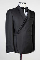 Fabulous Black New Arrival Shawl Lapel Men Suits for Wedding-Dbrbridal