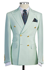 Fabulous Gorgeous Bespoke Double Breasted Peaked Lapel Men's Prom Suits-Dbrbridal