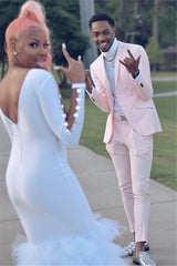 Fashion Pink Slim Fit Prom Men Suit-Dbrbridal