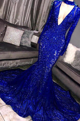 Glamorous Mermaid Long Sleeves Sexy Deep V-Neck Lace Applique Prom Dresses-Dbrbridal