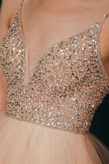 Gorgeous Mint Green Spaghetti-Straps Beadings Homecoming Dress-Dbrbridal