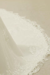 High Qulity Lace Mermaid Wedding Dress Illusion Chaple Train Ivory Beading Bridal Gown-Dbrbridal