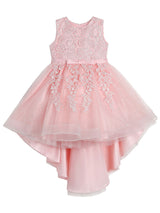 Jewel Neck Lace Sleeveless Short A-Line Bows Red Kids Social Party Dresses-Dbrbridal